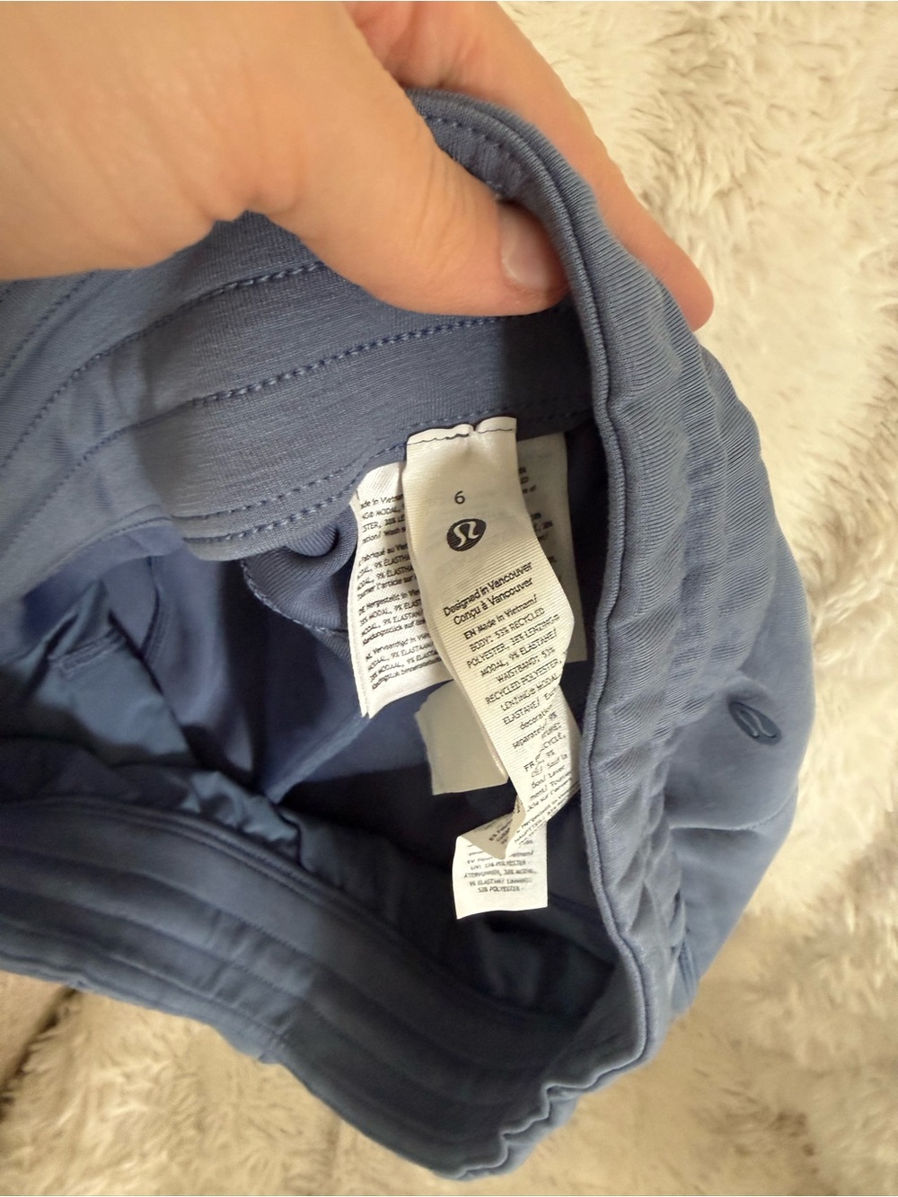lululemon athletica Slate Blue Athletic Shorts - Picture 2 of 3